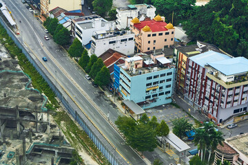 Fototapeta premium Scenery view downtown of Kuala Lumpur Malaysia megapolis