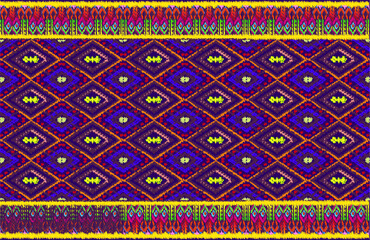 tribal ethnic themes geometric seamless background with a Peruvian american indigenous pattern. Textile print with rich native American tribal themes in an ethnic traditional style. Clothing 