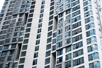 Fototapeta premium View from the bottom on the high residential building