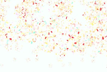 Light Green, Red vector doodle texture with leaves.