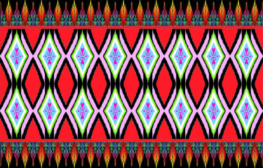 A seamless abstract background with an ikat pattern for textile design, wallpaper, or wrapping paper texture.