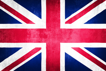 Fototapeta premium Grunge illustration of UK flag