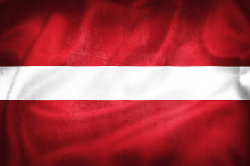 Grunge 3D illustration of Latvia flag