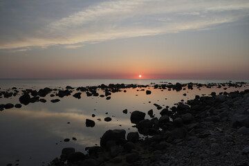 sunset on the beach