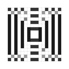 Crossword sign. Square horizontal icon vector illustration