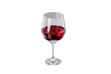glass　of wine, 3D illustration