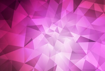 Light Pink vector polygonal pattern.