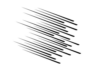 Comic lines.Speed lines black.