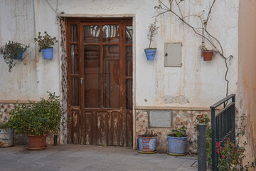 Fototapeta na wymiar Architecture of the Town of Lajaron in Andalusia, Spain