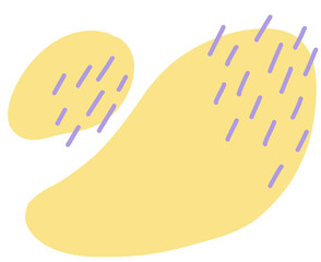 KId pastel fun colorful freeform organic boho doodle shape hand draw illustration