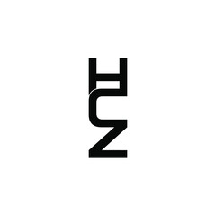 hcz letter original monogram logo design