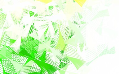 Light Green, Red vector background with abstract shapes.