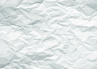 Neutral background with crumpled paper effect. Gray crumpled sheet of paper