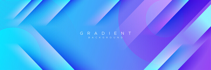 Gradient blue background with abstract polygonal style modern corporate concept template vector