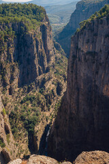 Naklejka premium Summer Tazi canyon in Manavgat Antalya Turkey. Greyhound landscape and cliff rock
