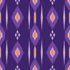 Abstract ikat Diamond Traditional design seamless Ogee Purple Background