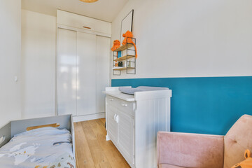 Interior of a spacious room in a luxury house