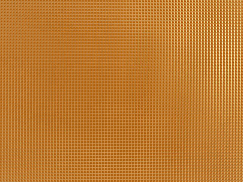 Golden wall grid pattern gold metal color, luxury abstract background. Golden polygon wall. Golden honeycomb wall texture. 3d rendering illustration..