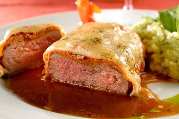 Filet Mignon with cheese