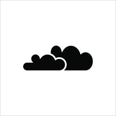 Vector cloud icons set on white background