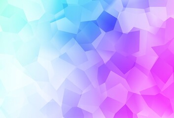 Obraz premium Light Pink, Blue vector background with abstract shapes.
