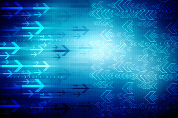 2d illustration Abstract futuristic electronic circuit technology background
