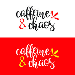 Coffee Typography for T-shirt design, mug print, printing design color view
