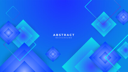 Modern colorful blue abstract background for business presentation design template with geometric shapes