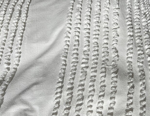 Decorative contemporary white bedding fabrics