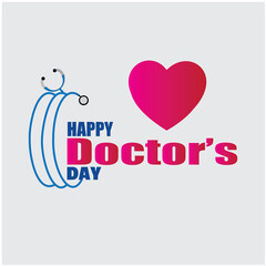 World Doctor's Day. simple and elegant design