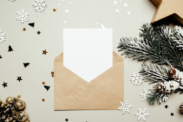 Letter in the envelope new year