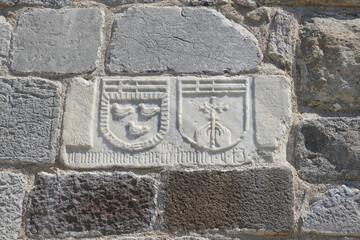 Knight Symbols in Bodrum Castle, Bodrum Town, Turkey