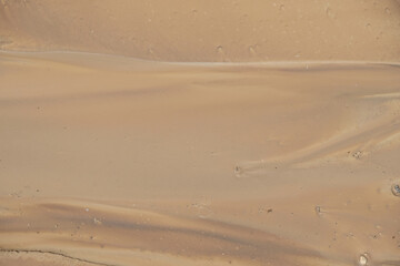 Erosion of clay soils. Soil leaching by rainfall.