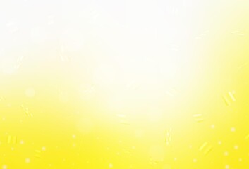 Obraz na płótnie Canvas Light Yellow vector background with bubbles.