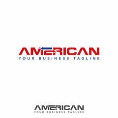 American letter with arrow for your best business symbol