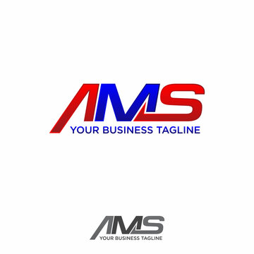 AMS letter logo icon design symbol
