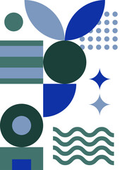 Obraz premium Abstract modern background. Backgrounds with geometric balancing shapes. Boho wall decor. Modern geometric compositions and forms. Posters with abstract shapes, vector