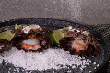 Fresh and Roasted Scallops Seafood