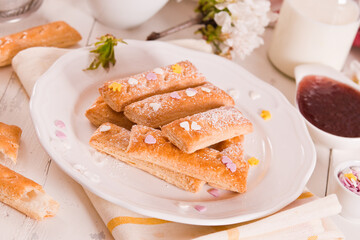 Puff pastry cookies.