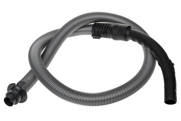 vacuum cleaner hose isolated on white