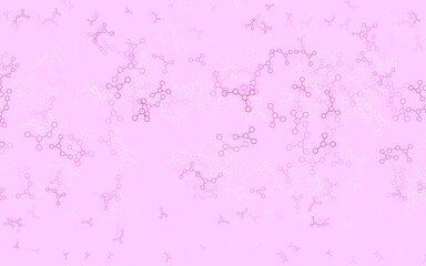 Light Pink vector template with artificial intelligence structure.