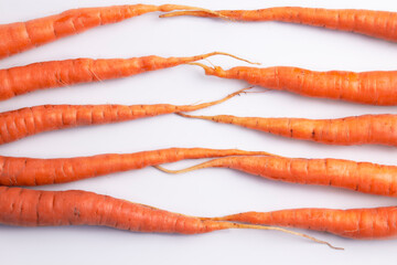 young juicy carrot with fragrant garlic