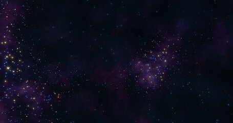 Nebula background. Galaxy in the universe. 3d rendering.