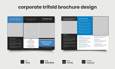 corporate trifold brochure design