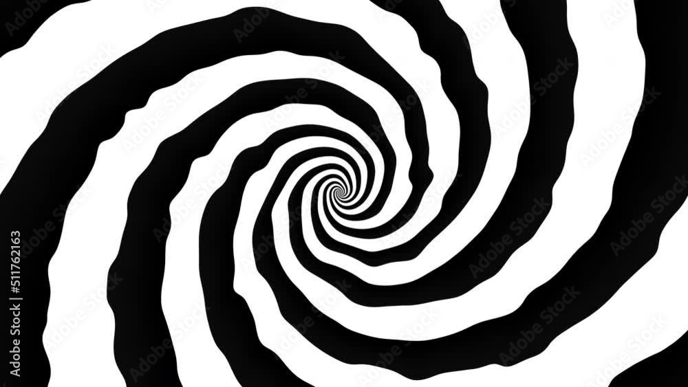 Poster Endless abstract spiral. Seamless loop footage.