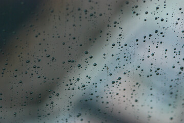 raindrops on window