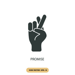Fototapeta premium promise icons symbol vector elements for infographic web