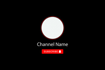Youtube Channel Cover Wireframe. Youtube Banner For Design Your Channel. Put Your Content Under Background