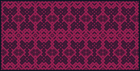 Multicolor truchet tiling connections illustration