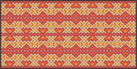 Multicolor truchet tiling connections illustration